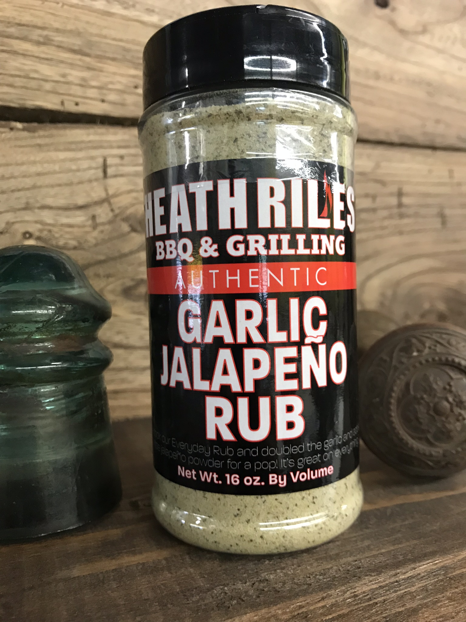 Heath Riles BBQ Garlic Jalapeno Rub, Huge 16 oz. Shaker